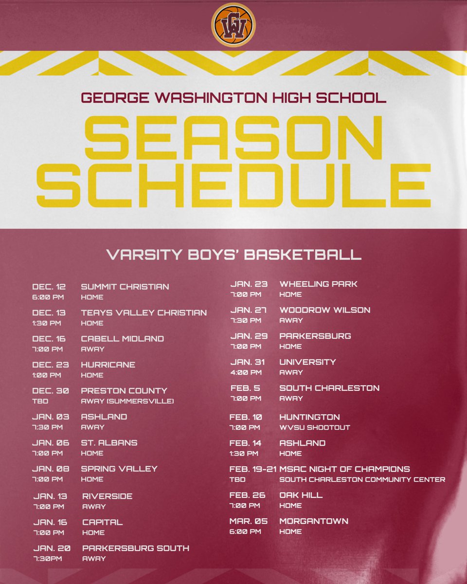 George Washington HS Basketball tweet media