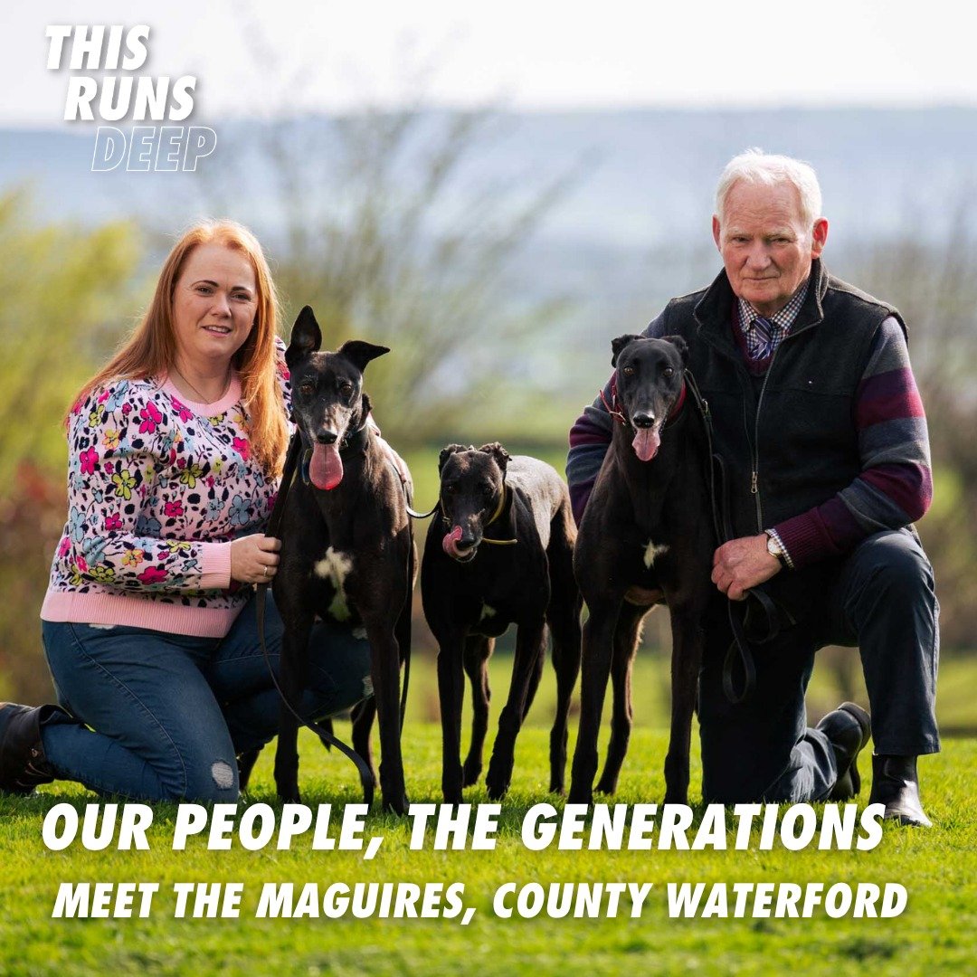 The Maguires

Meet Jimmy &amp; Stephanie Maguire from Co. Waterford, a father-daughter duo with over 50 years in greyhound racing.

Continuing their love for greyhound racing at Daring Kennels, read on GRIreland.ie/OurPeopleTheGe…

#OurPeopleTheGenerations #ThisRunsDeep #GoGreyhoundRacing