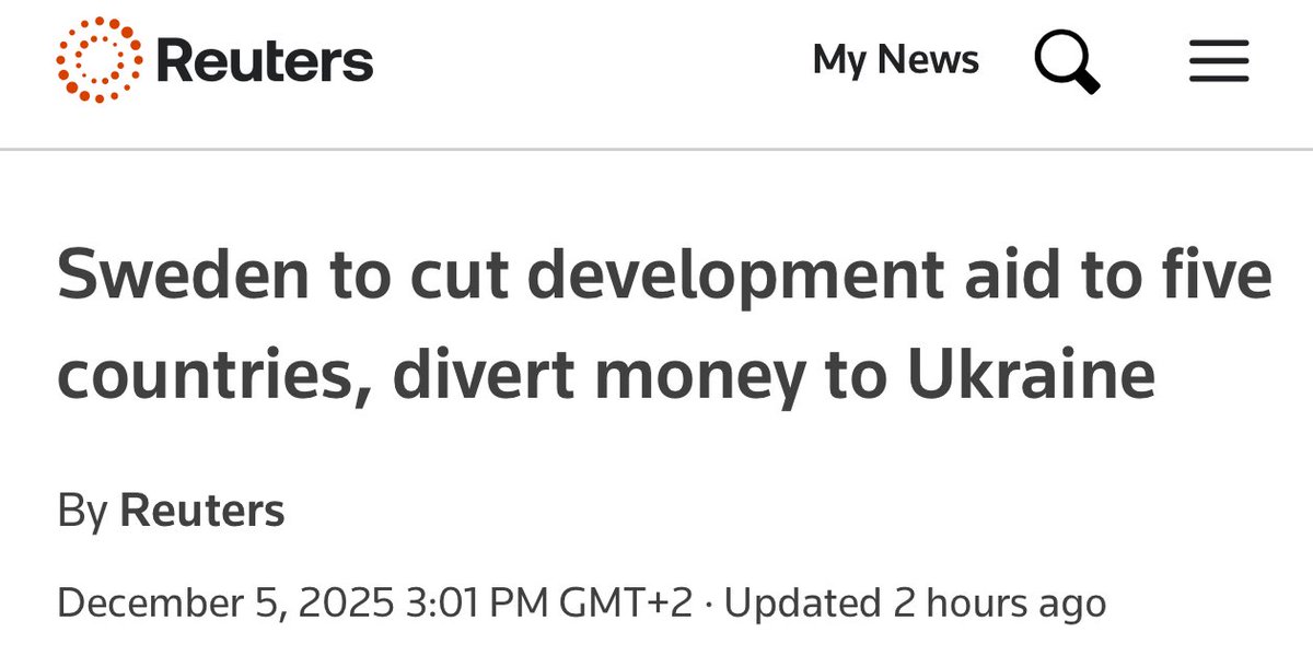 Швеция прекращает финансовую помощь Танзании, Мозамбику, Зимбабве, Либерии и Боливии. Все деньги будут направлены на поддержку Украине.
👏👏👏👏👏👏👏👏👏👏👏👏