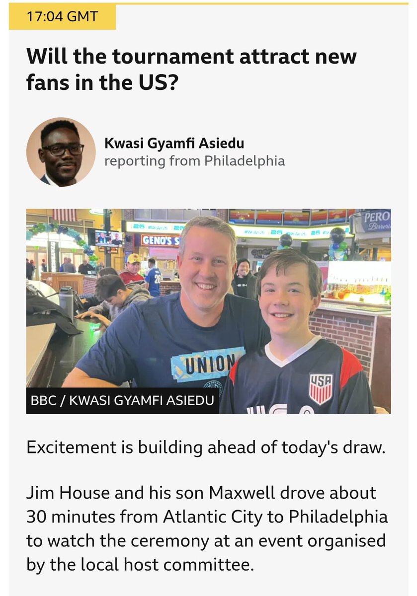 I wonder if Jim's boy likes coffee... #WorldCup2026 <a href="/BBCSport/">BBC Sport</a>