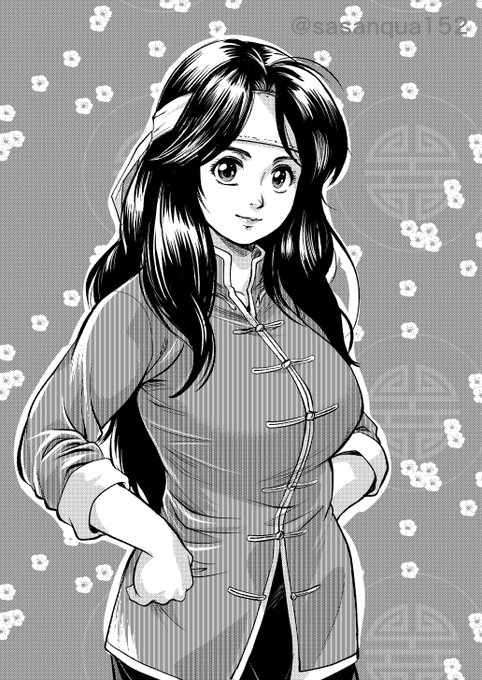 中華一番!シリーズより、マオのお姉ちゃんのカリンを描きました。
味音痴ではありますが、こうして容姿を見るとマリウとパイの血をちゃんとしっかり受け継いでいます。 