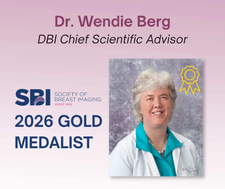 We congratulate @DrWendie Berg, Chief Scientific Advisor, on being named Society of <a href="/BreastImaging/">Society of Breast Imaging</a>'s 2026 Gold Medalist! This recognizes her critical work in breast imaging, including the ACRIN 6666 trial and her continued dedication to early cancer detection and education. 🎉