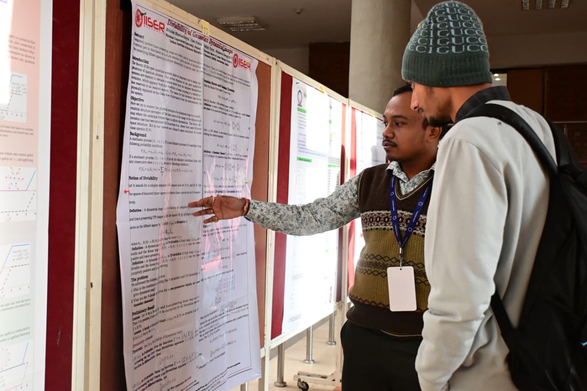 qfta2025's tweet photo. Glimpses from the Poster Session Day-2 at #QFTA2025
Young researchers and students showcased their innovative ideas and results across diverse areas of quantum foundations, theory, and applications sparking engaging discussions
@IiserMohali @DPS_IISERM
#QFTA #QuantumResearch https://t.co/0D6hHRIhYK