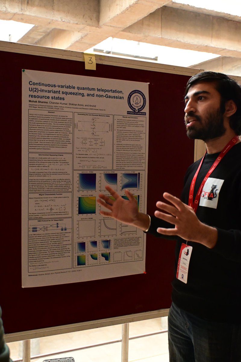 qfta2025's tweet photo. Glimpses from the Poster Session Day-2 at #QFTA2025
Young researchers and students showcased their innovative ideas and results across diverse areas of quantum foundations, theory, and applications sparking engaging discussions
@IiserMohali @DPS_IISERM
#QFTA #QuantumResearch https://t.co/0D6hHRIhYK