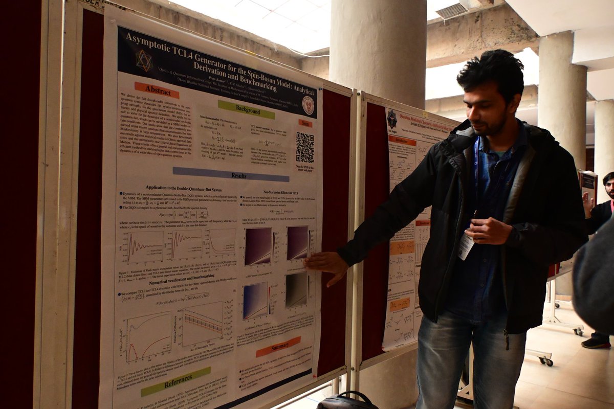 qfta2025's tweet photo. Glimpses from the Poster Session Day-2 at #QFTA2025
Young researchers and students showcased their innovative ideas and results across diverse areas of quantum foundations, theory, and applications sparking engaging discussions
@IiserMohali @DPS_IISERM
#QFTA #QuantumResearch https://t.co/0D6hHRIhYK