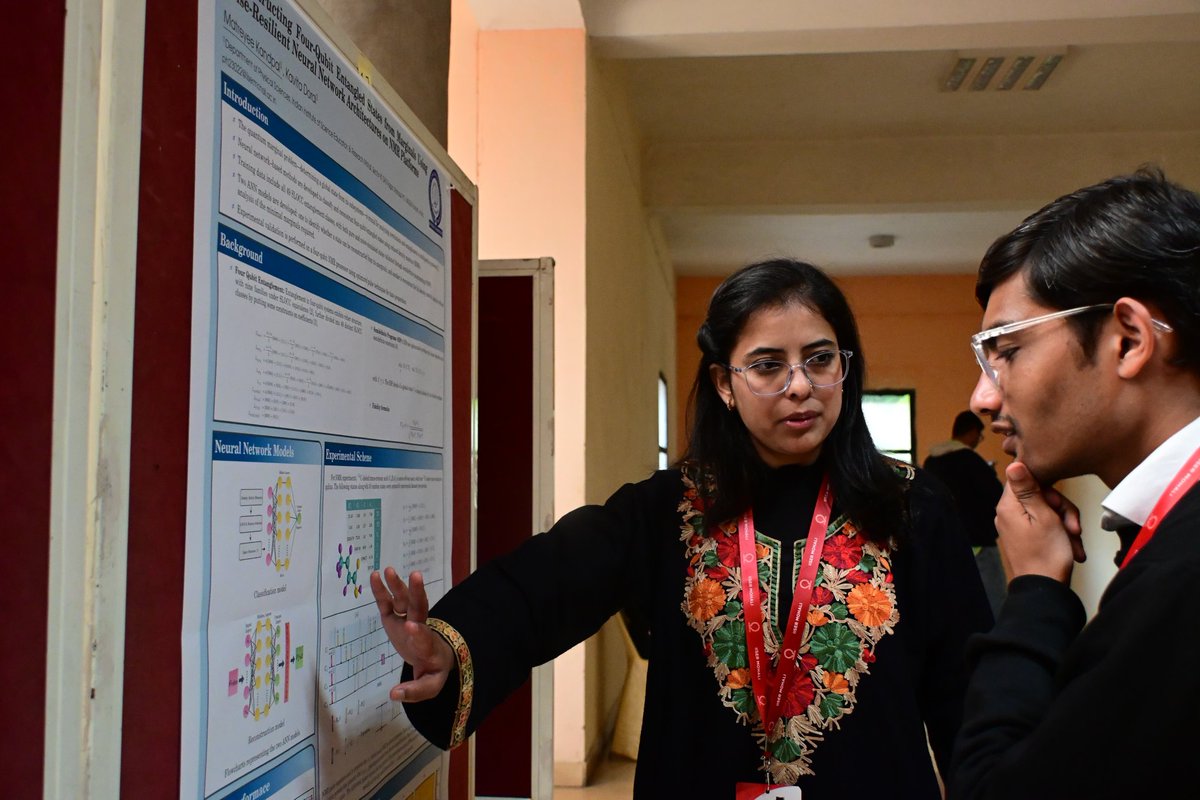 qfta2025's tweet photo. Glimpses from the Poster Session Day-2 at #QFTA2025
Young researchers and students showcased their innovative ideas and results across diverse areas of quantum foundations, theory, and applications sparking engaging discussions
@IiserMohali @DPS_IISERM
#QFTA #QuantumResearch https://t.co/0D6hHRIhYK