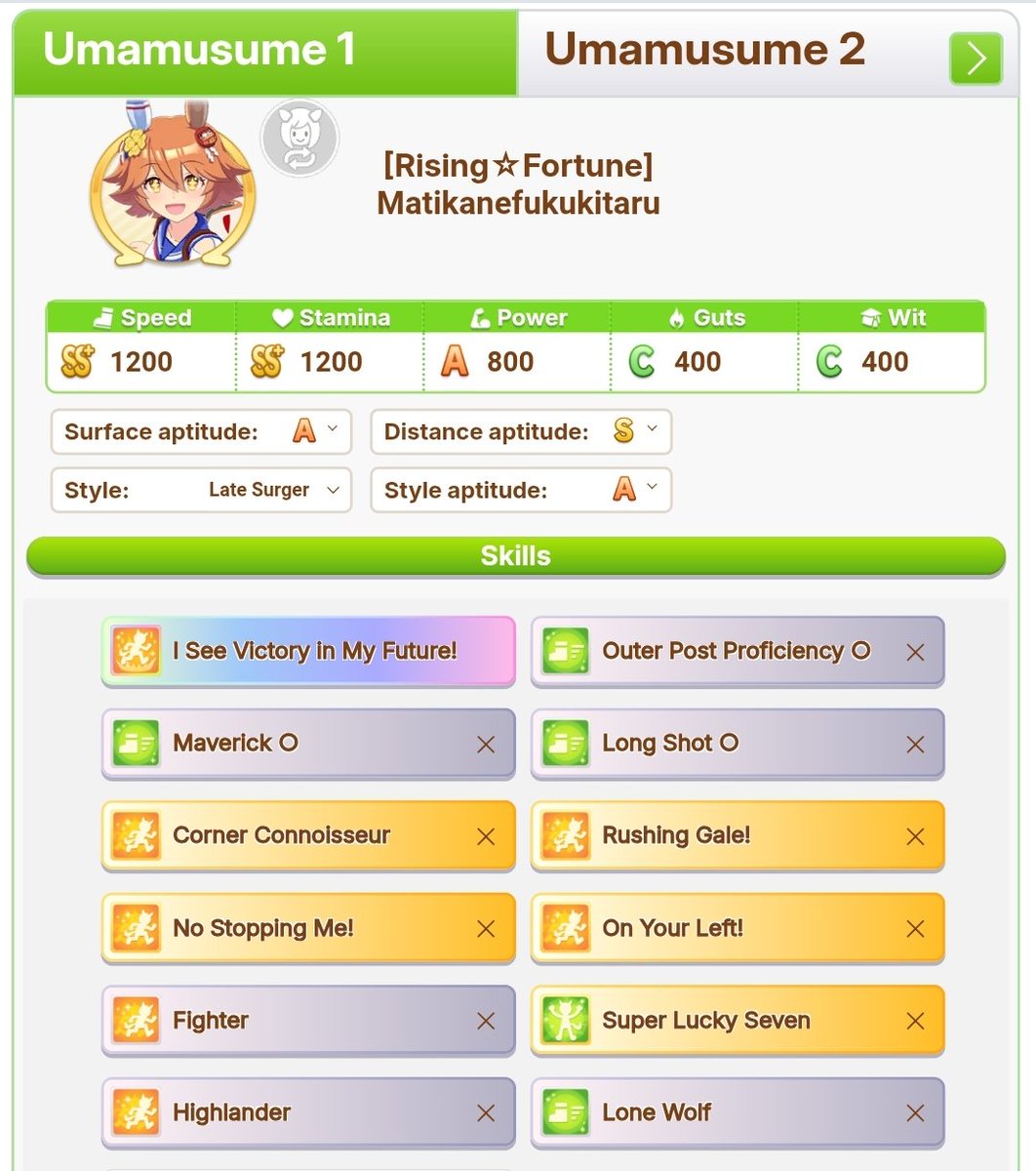 I'm an umamusume player with a gambling addiction and this is my build