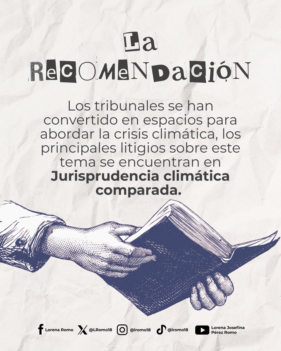 📚✨ ¿Es fin de semana de lectura?
Descubre cómo los casos judiciales están conectando el cambio climático con los derechos humanos.
🌱⚖️ Spoiler: ¡Hay decisiones que están cambiando el rumbo del planeta!
📥 Descárgalo aquí: 👉 bibliotecadigital.scjn.gob.mx/colecciones-li…
#LecturaRecomendada
