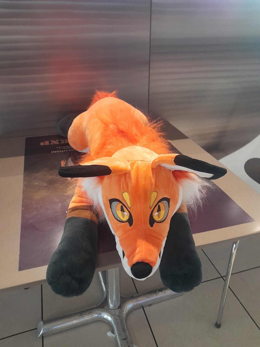 I'm here at MFF! If you see an individual holding a fox plush that looks like this don't be shy to say hi