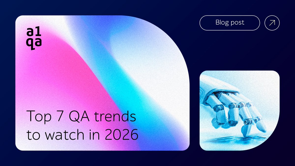 A1QA_testing's tweet image. Comprehensive #QA acts like a compass, guiding project teams toward predictable and effective software releases. But what are the #trends that will sharpen this compass in 2026? Read our blog to future-proof your software solutions hubs.ly/Q03X3qgm0