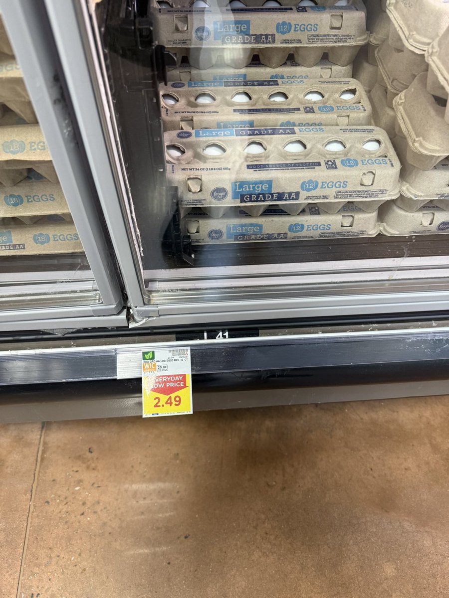The day Trump left office the first time eggs were $1.99 at my local store.

The day Biden left they were $11.49.

DEMOCRATS DID THAT.

Trump fixed it.