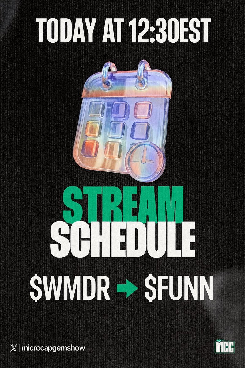 ksmolka's tweet photo. Tune in today at 12:30EST to the @MCGlive broadcast to learn more about our upcoming migration/rebrand of $WMDR to $FUNN and what's next! 

Live broadcast: 
https://t.co/tMfVw20dCn https://t.co/gPaEyFXLXB