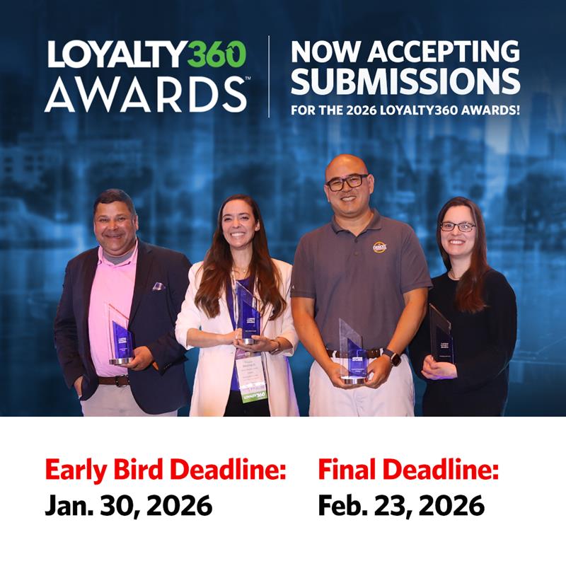 Got a loyalty program making real impact? ⭐
Show it off in the 2026 Loyalty360 Awards — where brands earn industry-wide visibility and recognition.
Submit today: ow.ly/Vfpx50XrX85

 #CX #BrandLoyalty