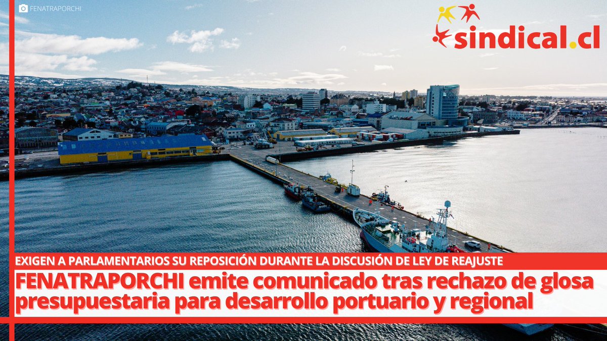 La Federación Nacional de Trabajadores Portuarios de Chile <a href="/fenatraporchi/">Fenatraporchi ¡No a la privatización de puertos!</a> expresa su preocupación frente al rechazo de la glosa presupuestaria que permite a los Gob. Regionales destinar recursos a las Empresas Estatales para impulsar proyectos estratégicos de interés regional.