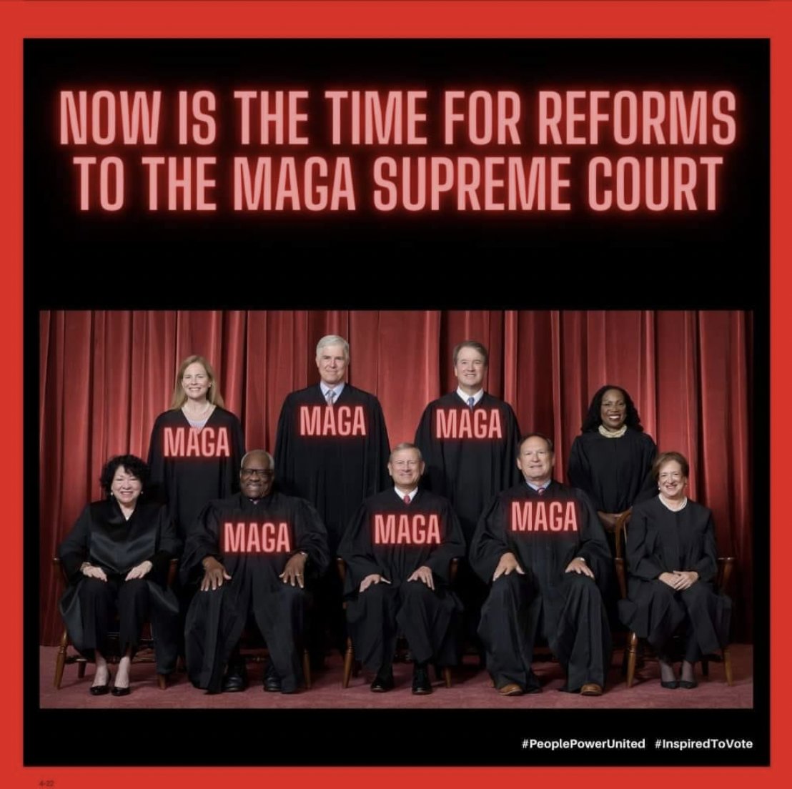 415holgate's tweet image. Compromised/Corrupt US Supreme Court. 
#SCOTUSReform
#SCOTUSCorrupt 
#ExpandSCOTUS