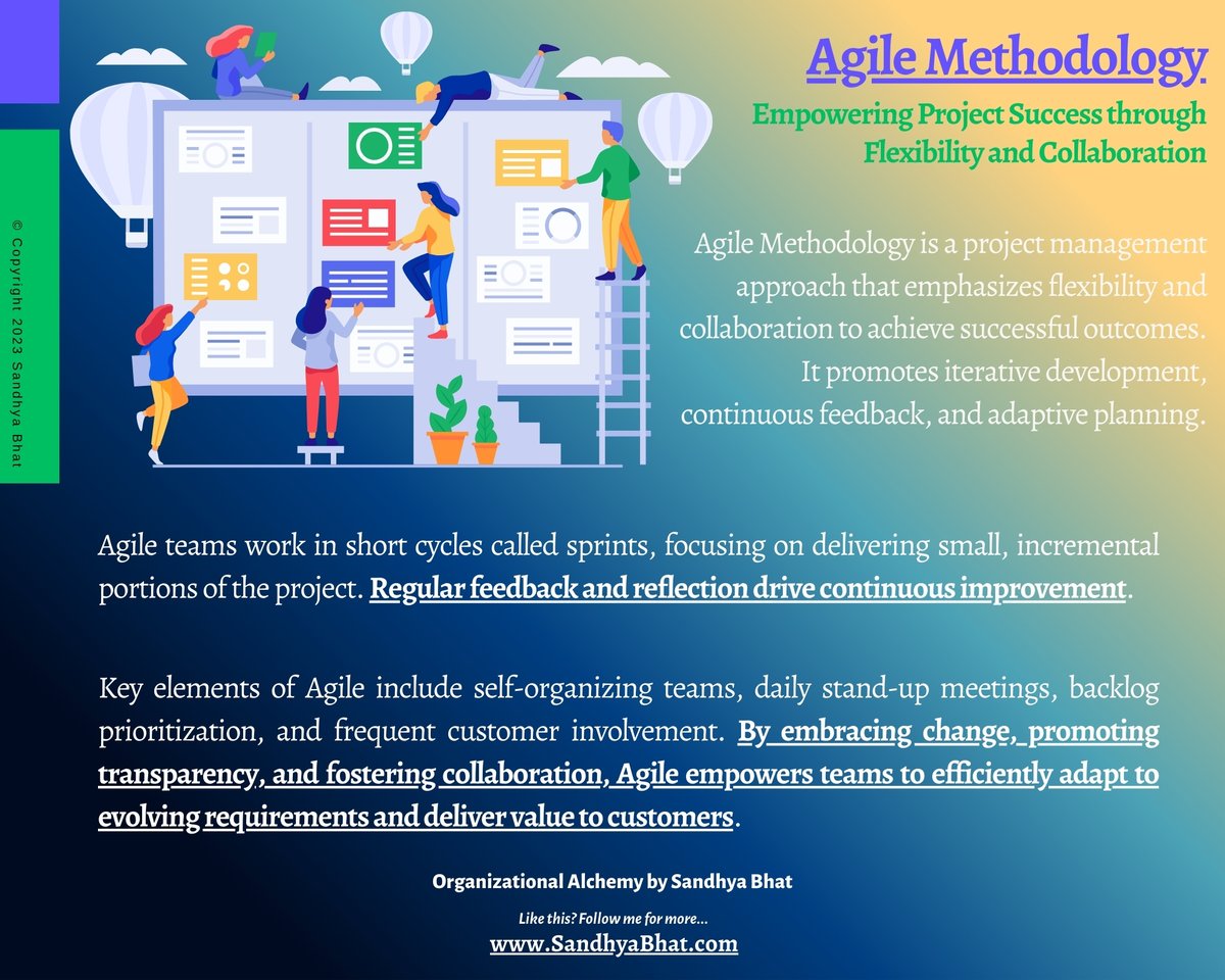 BlackSwanNormal's tweet photo. Agile isn’t just a method—it’s a mindset. 🚀With flexibility, collaboration, and continuous improvement at its core, Agile helps teams deliver faster and adapt smarter.💡✨

#Agile #Scrum #ProjectManagement #AgileCoach #ContinuousImprovement #Sprints #Productivity #BusinessGrowth https://t.co/oth9F0Wy4A