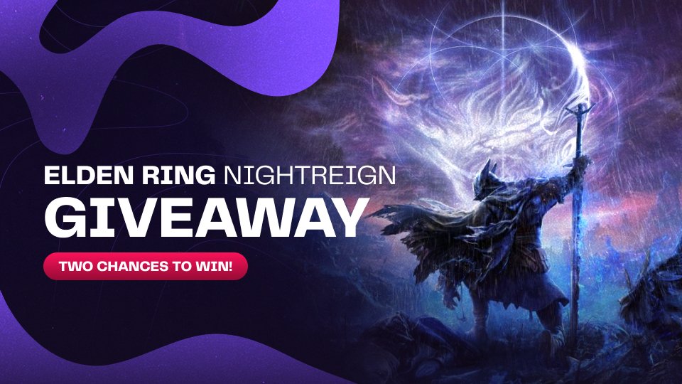 We're celebrating the release of #ELDENRINGNIGHTREIGN's new DLC by giving away two copies of the base game! To enter:
1⃣ Follow us
2⃣ Like the post
3⃣ Retweet
4⃣ Tag your gaming buddy in the comments!
Good luck! #Giveaway