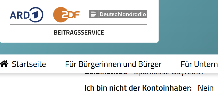 Manchmal muss man sich über die Logik dieser Formulare wundern...doppelte Verneinung...
@deutschlandradio <a href="/ZDF/">ZDF</a> <a href="/DasErste/">Das Erste</a>