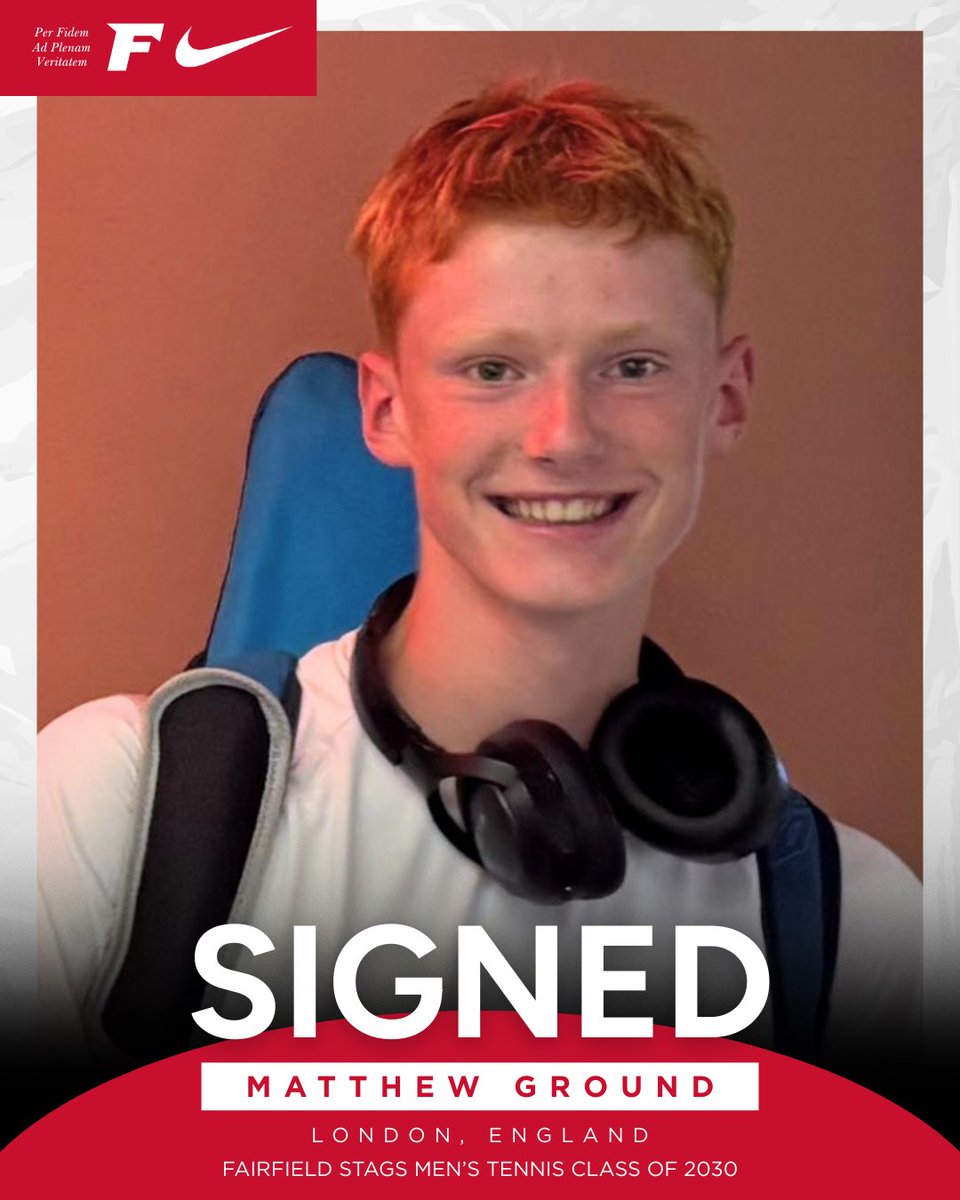 Officially a Stag! Welcome to the Stags family <a href="/matthewground1/">matthew ground</a> ! #wearestags🤘🎾