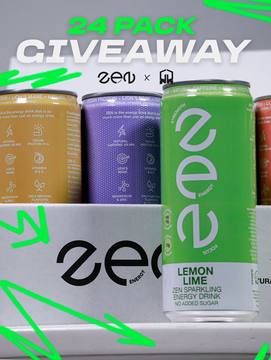 💥 ZEN ENERGY DRINK 24-PACK GIVEAWAY 💥

1⃣ Seuraa meitä <a href="/RoundsGG/">ROUNDS</a> 
2⃣ Retweettaa tämä postaus
3⃣ Tägää kommenteissa kaveri, jonka kanssa nauttisit ZENiä
Ja olet mukana arvonnassa!

❗️ Lisäksi voit saada lisäarvan arvontaan täyttämällä tämän vapaaehtoisen lomakkeen: