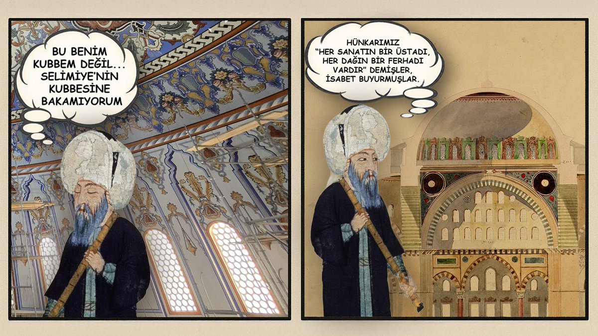 SelimiyeGercegi's tweet photo. Tezkiretü’l Bünyan’da geçtiği gibi Kanunî, Sinan’ı "Her sanatın bir üstadı, her dağın bir Ferhad’ı vardır" diyerek över. Bugün Selimiye üzerine konuşurken de ölçümüz bu olmalı: Ustasının üslubuna, sadeliğine ve bıraktığı mimarî bütünlüğe hürmet. https://t.co/frVOGZQFBX