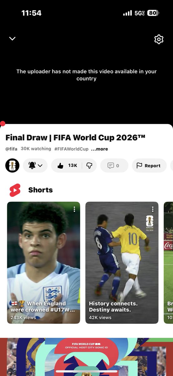geographysteveo's tweet photo. @fifa Why is it blocked in the USA i wanna see the DRAW!! #FIFA https://t.co/1NCyMgKbxK