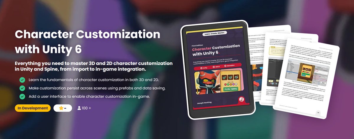 ushadersbible's tweet image. Have you used Spine in Unity? A new update for Character Customization is coming today, featuring full Spine implementation! Get it now before the price goes up ✨ jettelly.com/store/characte…

#unitytips #Spine2D #indiedev