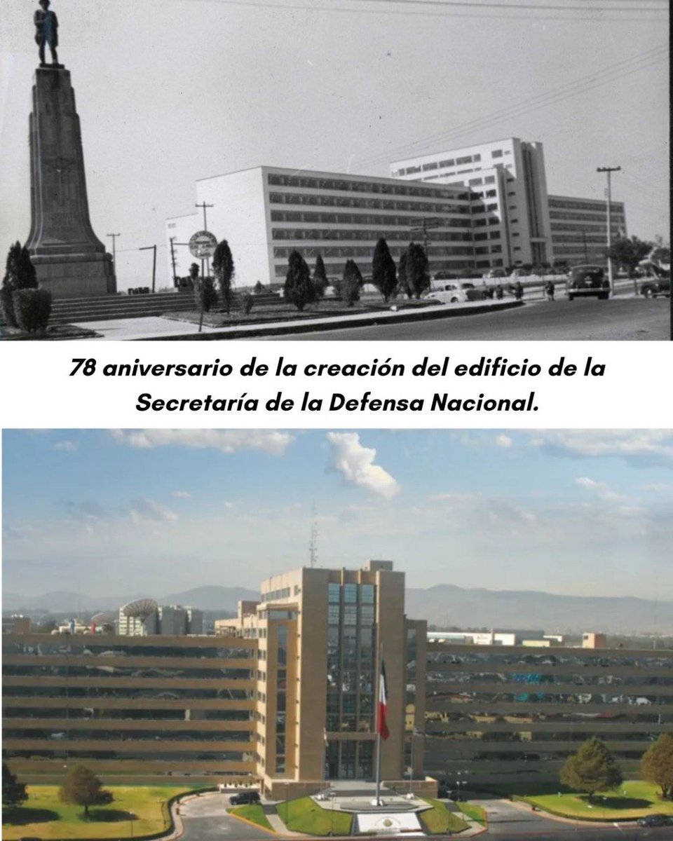#EjercitoMexicano 
Hoy se celebra el 78 aniversario de la creación del edificio de la Defensamx ubicada en la #CDMX.
<a href="/Defensamx1/">@Defensamx</a> <a href="/GN_MEXICO_/">Guardia Nacional</a> <a href="/bibianabelsasso/">Bibiana Belsasso</a> <a href="/noticieristas/">Luis Alberto Díaz y Los Noticieristas</a> <a href="/azucenau/">Azucena Uresti</a> <a href="/CiroGomezL/">Ciro Gómez Leyva</a> <a href="/cadenademando/">Cadena de Mando</a> <a href="/HABLANDO_CLAROM/">En busca de la Verdad</a> <a href="/tori_noticias/">TORI Noticias</a> <a href="/Piedenota/">Pie de Nota</a> <a href="/leozuckermann/">Leo Zuckermann</a>