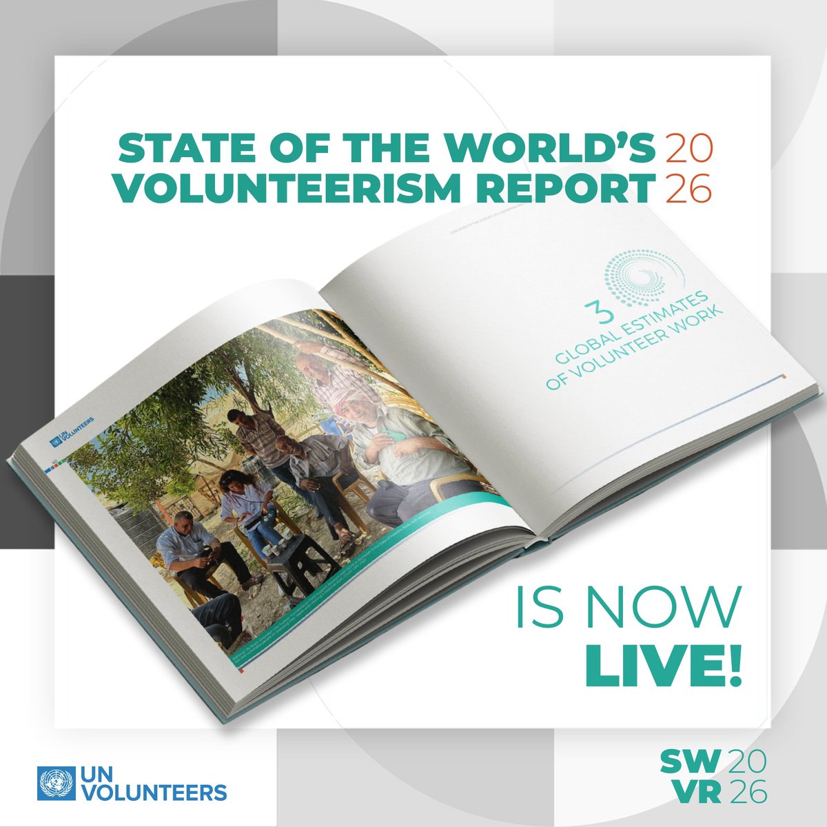 NOW OUT: The State of the World’s Volunteerism Report 📖

With it comes the Global Index of Volunteer Engagement, a groundbreaking framework measuring the value of volunteering to individuals, communities, economies &amp; enabling environments👏

#SWVR2026 ➡️ unv.org/index.php/news…