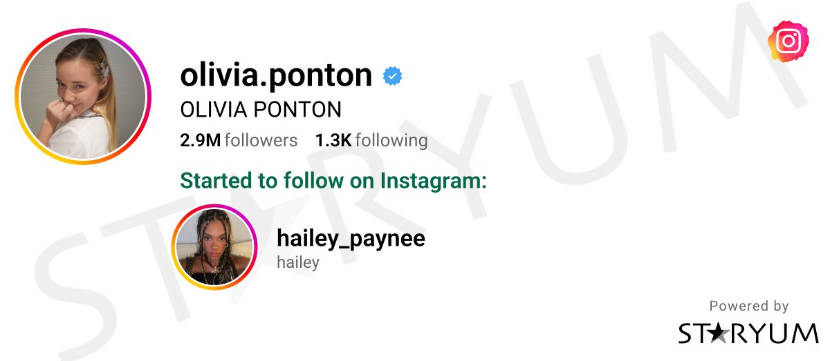 Staryum_News's tweet image. olivia.ponton (OLIVIA PONTON) started following on Instagram:
❇️ hailey_paynee (hailey)

A strategic alignment or just a friendly gesture? You decide.

#oliviaponton #olivia #ponton #haileypaynee #hailey