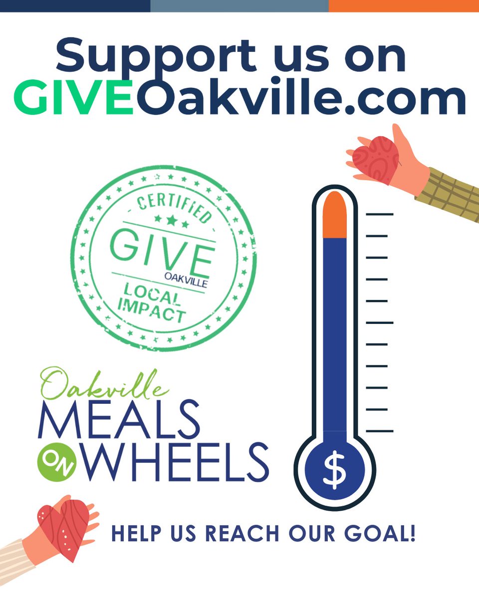 💙💚 We’re just a couple hundred dollars shy of our GIVEOakville goal! Help us cross the finish line, donate today and make an impact!

Link: ocf.fcsuite.com/erp/donate/cre…

#OakvilleMealsOnWheels #OMoW #GIVEOakville #CommunityCare #SupportLocal #SeasonOfGiving #MakeAnImpact