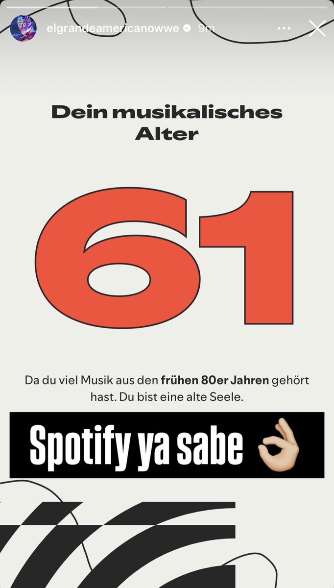 el_cfgg's tweet photo. Why is el grande Americano’s Spotify in German?? 🤔 #wwe #aaa https://t.co/KnzpOrYh13