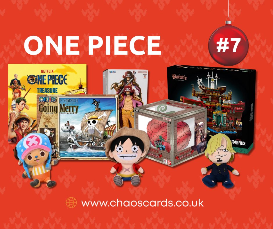 Day 7 of our advent features One Piece bit.ly/3KFRFSu
We have a range of One Piece items that would make the perfect gift for long term One Piece fans or those who have just discovered the pirates in search of the elusive One Piece. Pick your favourite crew in the