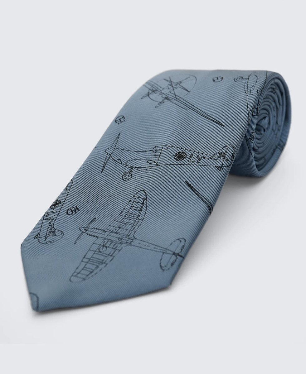 Looking for gifts this #xmas - we have just five Spitfire AA810 ties left in stock. £99 each with uk shipping inc. DM me if interested! <a href="/SpitfireFilly/">Dr Victoria Taylor 💛💙✈</a> <a href="/spirit_spitfire/">National Spitfire Project</a> <a href="/spitfiregin/">SPITFIRE GIN</a> <a href="/DrHelenFry/">Dr Helen Fry | WWII Historian</a> <a href="/historywjackson/">History with Jackson</a> <a href="/angie_buk/">Angie Burns</a> <a href="/rentaquill/">Merryn</a> <a href="/ph0ebestyle/">Phoebe Style</a> <a href="/BeaverWestminst/">Paul Beaver @ Beaver Westminster</a> <a href="/FYTWIO/">For You The War Is Over</a>