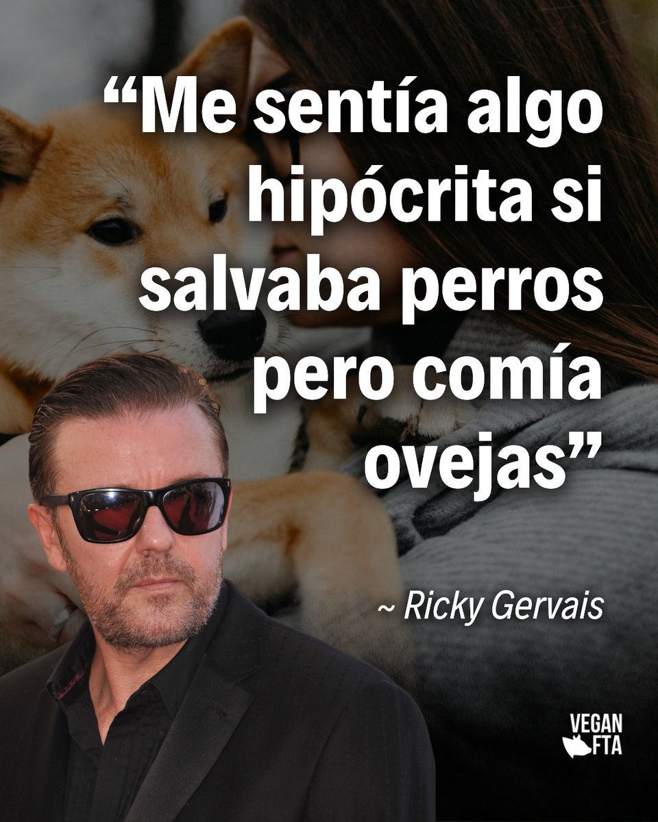 VeganFTAEspanol's tweet photo. Como dice @rickygervais, deja la hipocresía de lado y respeta la vida de todos los animales 🙏
👉 Ayuda gratuita para hacerte vegan: https://t.co/qKM4aWECmy
#rickygervais #ovejas #amoalosperros #respetoanimal #animalrespect https://t.co/IJpuneg5AH