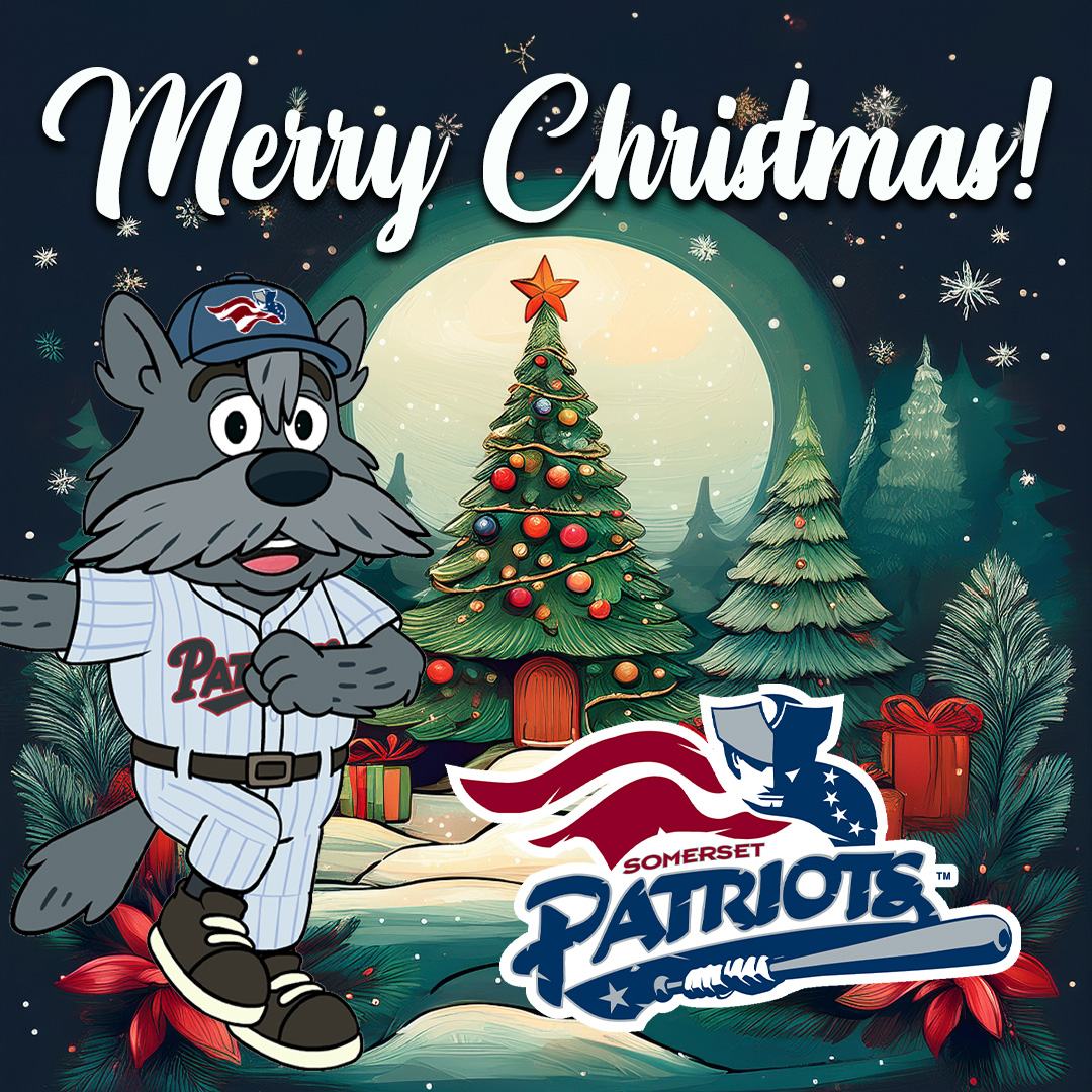 SOMPatriots's tweet image. Merry Christmas from the Somerset Patriots!🎄