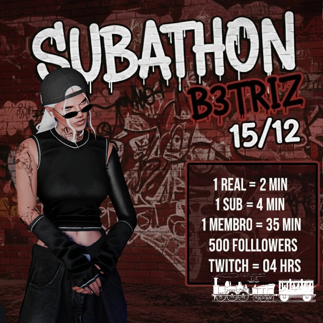 E veio aí, SUBATHON dia 15/12. Estão preparados?