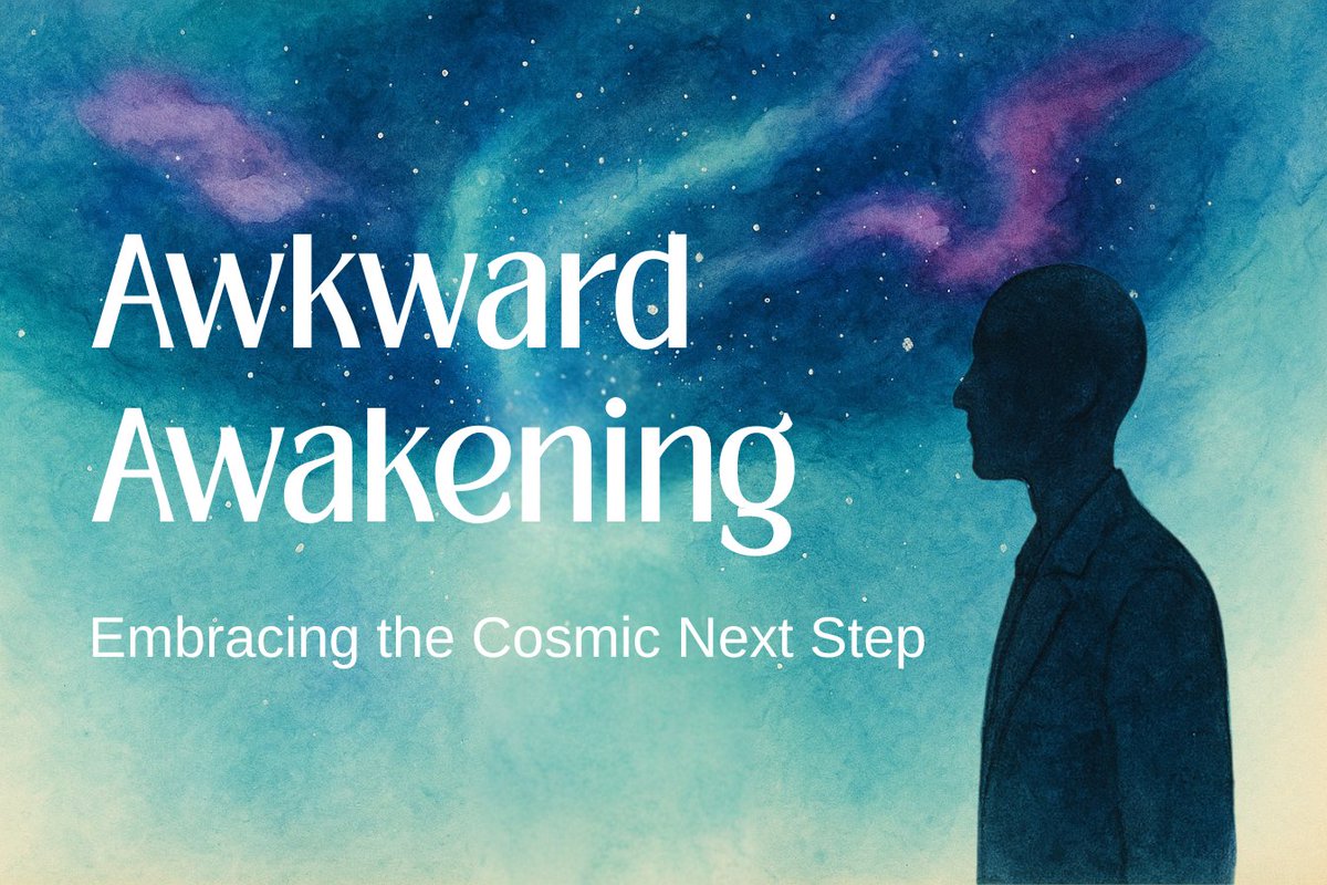 SOOPLLC's tweet photo. Ever wake up to a truth so big it leaves you stumbling, half-laughing at how small everything else feels?
This new essay captures that exact mess: the awkward thrill of cosmic awakening.
Short, honest, and oddly comforting.
https://t.co/0tEstDWUrj
#AwkwardAwakening #CosmicShift https://t.co/PAN9Uwtcas
