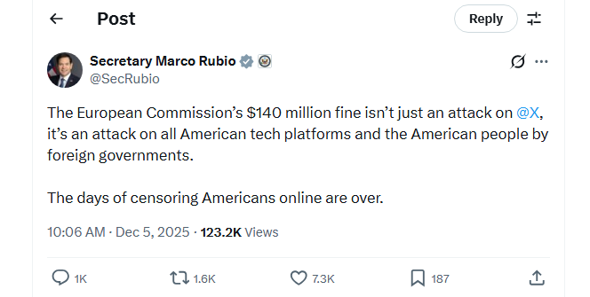 what a POS...
russia has 100% blocked twitter and other US companies, and nothing..

ok i will say it.. he works for russia