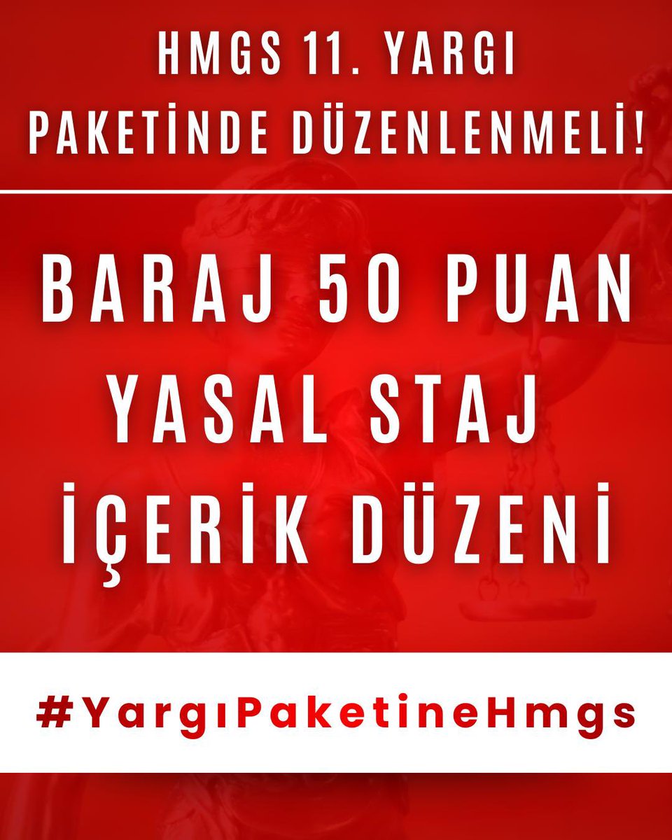 tujjikk's tweet photo. Hukukta adalet, eğitimde devrim 🚀 
📍 Baraj 50 olsun 
📍 Staj hakkı sınav öncesi verilsin
📍 Müfredat sadeleşsin, hukuk odaklı olsun 
@yilmaztunc @barolar @ramazancan0071 @erolozvar @BayramAliErsoy #HMGS #hukuk #hmgsbaraj50 #stajhakkımıver https://t.co/pJYzsKwObS