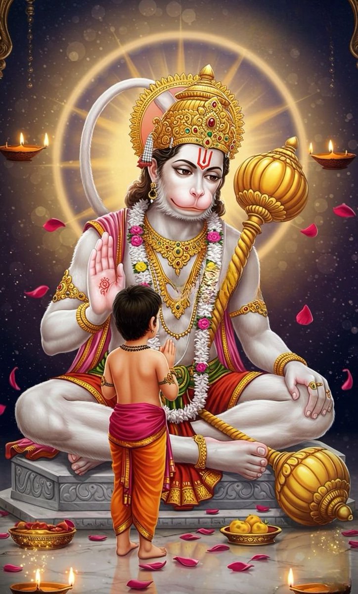 कर्म अनुसार फल देने वाले न्याय के देवता शनि देव महाराज
और 
सब के संकट दूर करने वाले संकट मोचन वीर हनुमान जी महाराज 
आपका आशीर्वाद सदैव बनाए रखें।🙏🏻

जय शनि महाराज 🚩🙏🏻
जय श्री हनुमान जी 🚩🙏🏻