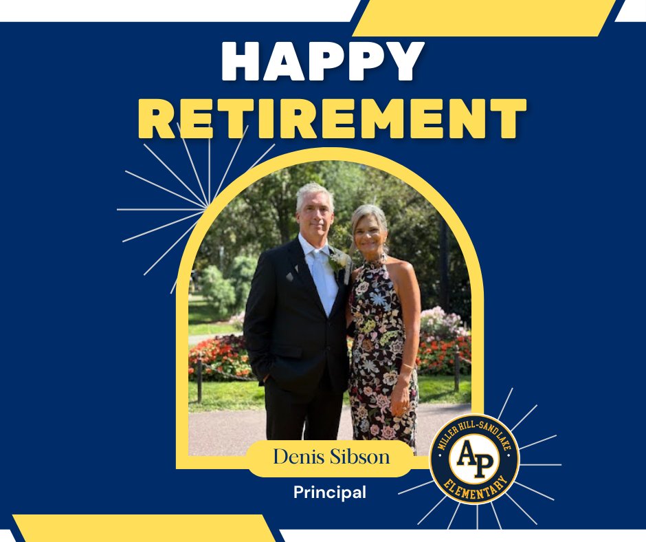 AverillParkCSD's tweet photo. The District congratulates Miller Hill–Sand Lake Principal Denis Sibson on his retirement after nearly 30 years of service. He leaves behind a legacy of leadership, community and countless “lightbulb moments.” We thank him and wish him the very best. #AP_EveryStudentEveryDay https://t.co/fhG9cyGdkE