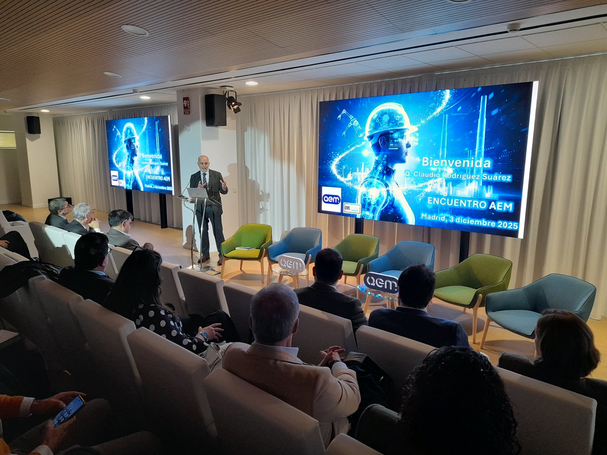 Este miércoles 3 de diciembre participamos en el Encuentro AEM: Observatorio sobre el Mantenimiento en España. Se presentaron los datos y conclusiones del trabajo 2025 🤝
<a href="/AEM_Online/">AEM</a>