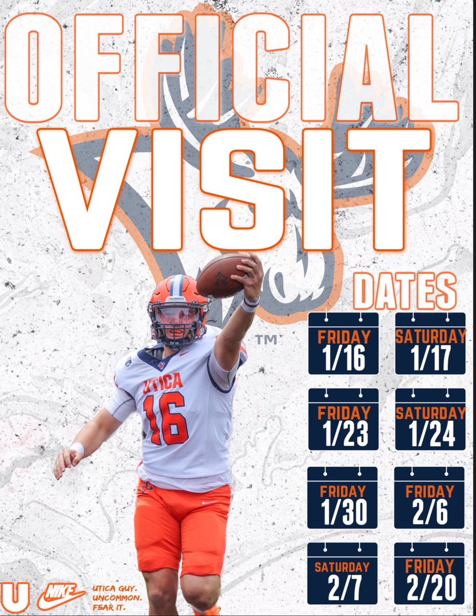 Thank you <a href="/CoachClowes/">Jerrod Clowes</a> For the opportunity to visit Utica!!! Exited to get back to campus!! 
<a href="/CoachZenelovic/">Braeden Zenelovic</a> <a href="/CoachFaggiano/">Blaise Faggiano</a> <a href="/CoachGrifMurphy/">Griffen Murphy</a> <a href="/CoachKaires/">Matt Kaires</a>