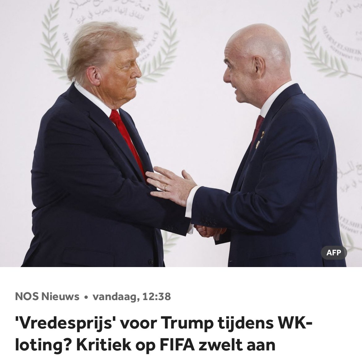 Corrupter, frauduleuzer en immoreler kun je het niet krijgen dan het onderonsje tussen de FIFA en Trump.