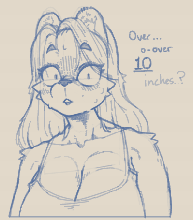 What did she discover to be that many inches . . . ?