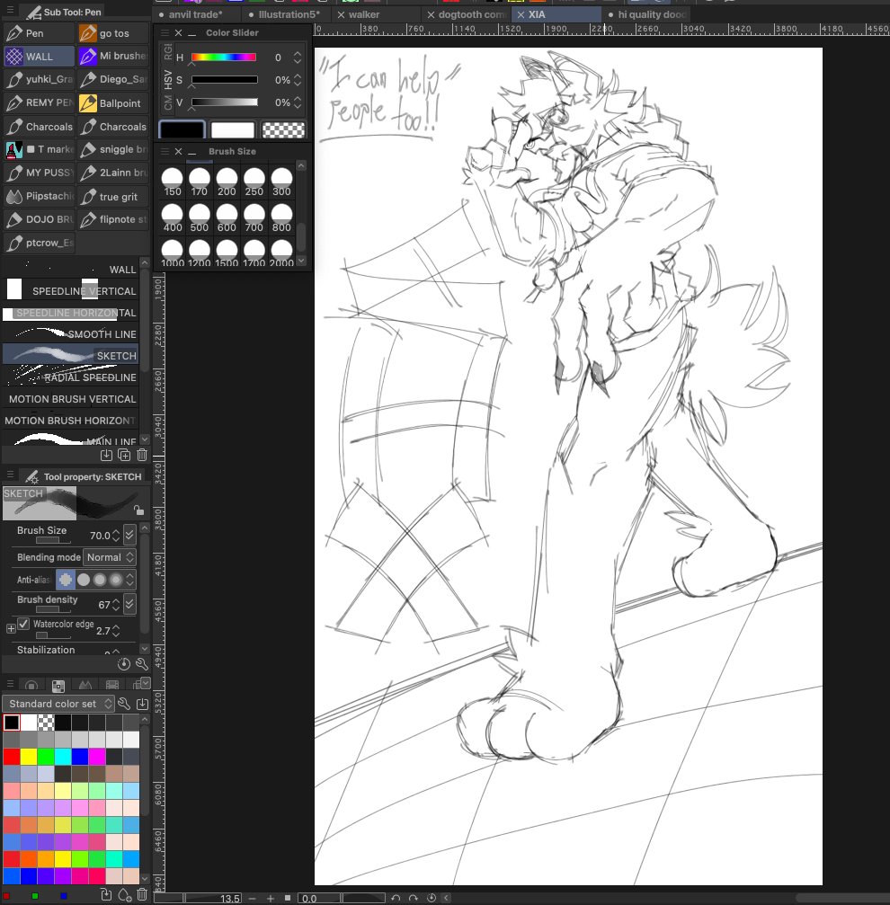 i love doing perspective #art #furry #DemonCtrl