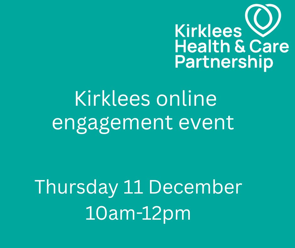 Kirklees Health and Care Partnership tweet media