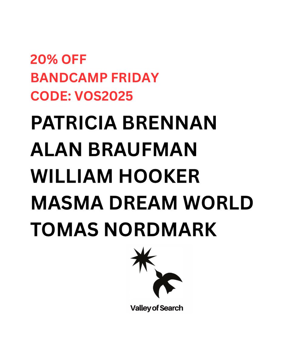 It’s Bandcamp Friday! Today everything VOS is 20% off w code: VOS2025

Thanks for your support!

thecontrolgroupco.bandcamp.com