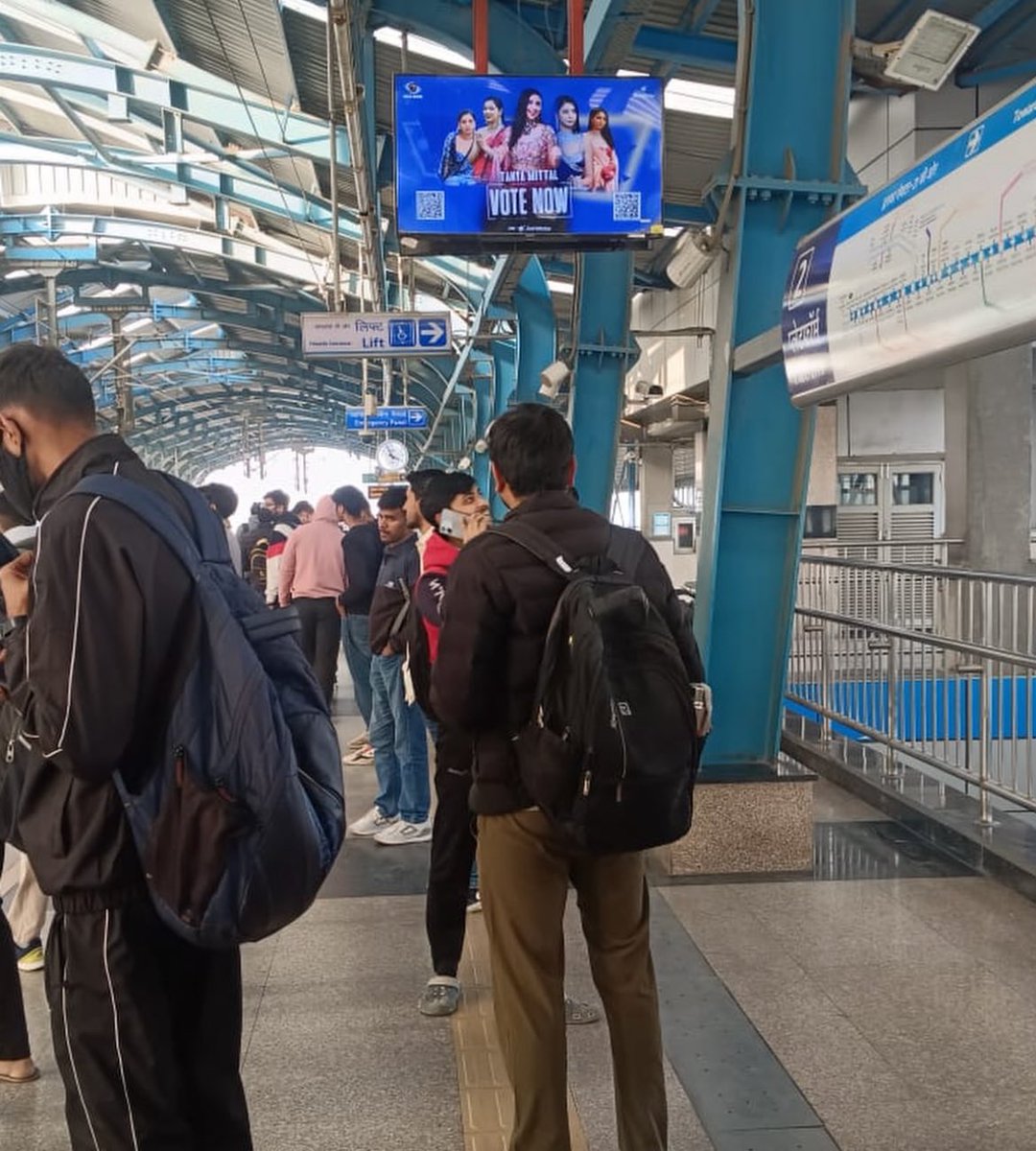 komal_ras's tweet photo. #TanyaMittal vote Appeal Appears on 75 Delhi Metro Stations!

#BiggBoss19 #PranitKiPaltan https://t.co/C4yjHv0Qzc